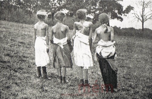 Rachitische Kinder in einer Wiener Erholungsstätte, 1919